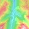 Mapa topográfico Jouliane, altitud, relieve