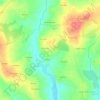 Mapa topográfico Kerliou, altitud, relieve