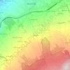 Mapa topográfico El Pastel, altitud, relieve