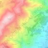 Mapa topográfico Guardão de Cima, altitud, relieve