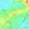Mapa topográfico Le Hameau des Aubépines, altitud, relieve
