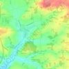 Mapa topográfico Le Breuil, altitud, relieve