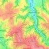 Mapa topográfico Hofen, altitud, relieve