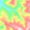Mapa topográfico Membey, altitud, relieve