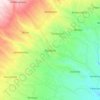 Mapa topográfico Senduro, altitud, relieve