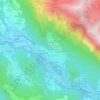 Mapa topográfico Déchamp, altitud, relieve