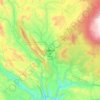 Mapa topográfico Mendi, altitud, relieve