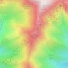 Mapa topográfico El Raso, altitud, relieve