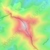 Mapa topográfico Monte Ori, altitud, relieve