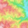 Mapa topográfico Le Mazernier, altitud, relieve