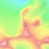 Mapa topográfico Store Veotinden, altitud, relieve
