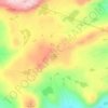 Mapa topográfico Galdane, altitud, relieve
