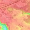 Mapa topográfico Rodon, altitud, relieve