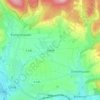 Mapa topográfico Vahle, altitud, relieve