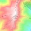 Mapa topográfico Cerro Roble Alto, altitud, relieve