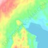 Mapa topográfico Langga, altitud, relieve