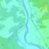 Mapa topográfico Krasta ciems, altitud, relieve