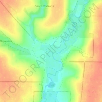 Mapa topográfico Rogachev, altitud, relieve