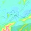 Mapa topográfico Telupid, altitud, relieve