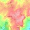 Mapa topográfico La Valette, altitud, relieve