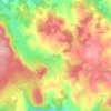 Mapa topográfico Malassagne, altitud, relieve