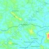 Mapa topográfico Kolenchery, altitud, relieve