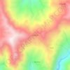 Mapa topográfico La Union, altitud, relieve