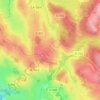 Mapa topográfico La Renoullière, altitud, relieve