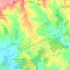 Mapa topográfico Le Petit Frêne, altitud, relieve