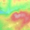 Mapa topográfico Seixo Branco, altitud, relieve