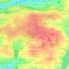 Mapa topográfico La Ménardière, altitud, relieve