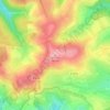 Mapa topográfico Witthoh, altitud, relieve