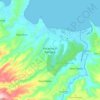 Mapa topográfico Kecamatan Sanggar, altitud, relieve