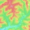 Mapa topográfico Peynon - Commune de Semens, altitud, relieve