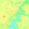 Mapa topográfico Blowville, altitud, relieve