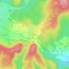 Mapa topográfico Les Patey, altitud, relieve