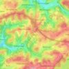Mapa topográfico Wald, altitud, relieve