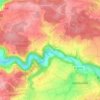 Mapa topográfico Diembot, altitud, relieve