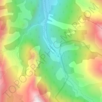 Mapa topográfico La Roche Écroulée, altitud, relieve