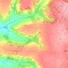 Mapa topográfico Stapley, altitud, relieve