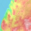 Mapa topográfico Portugal Cove - St. Philip's, altitud, relieve