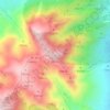 Mapa topográfico Pico Palomas, altitud, relieve