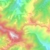 Mapa topográfico Jawaharna, altitud, relieve