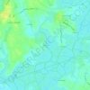 Mapa topográfico Anchais, altitud, relieve