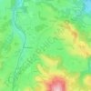 Mapa topográfico Au, altitud, relieve