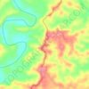 Mapa topográfico Waropko, altitud, relieve