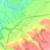 Mapa topográfico Hameau de Lendrevié Basse, altitud, relieve