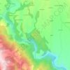 Mapa topográfico sakri khas, altitud, relieve