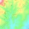 Mapa topográfico Galte Miraloma, altitud, relieve
