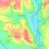 Mapa topográfico Farnah Green, altitud, relieve